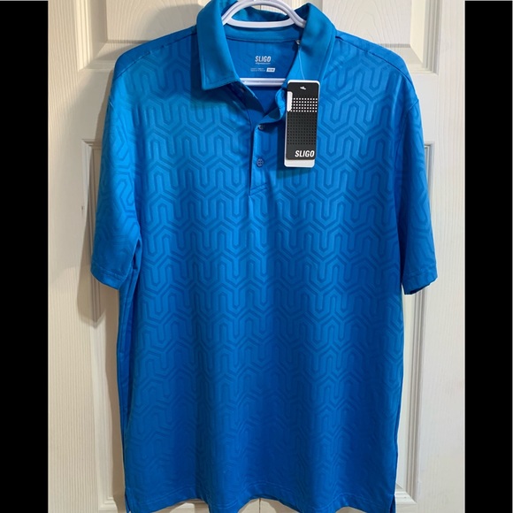 Sligo Spirit Blue Men’s Polo shirt in Size Medium - Picture 1 of 3